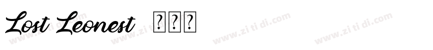 Lost Leonest字体转换